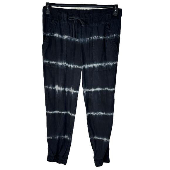Cloth & Stone Anthropologie Large Tie-Dye Joggers Pants Cuffed Pull-On Pockets - Picture 1 of 8